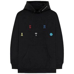 Travis Scott Astroworld Scattered Black Pullover Hoodie - Size Xtra Large (XL)